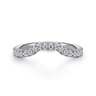 18K White Gold Diamond Matching Wedding Band - 0.3 ct