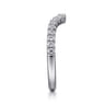18K White Gold Diamond Matching Wedding Band - 0.3 ct