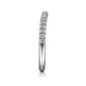 18K White Gold Diamond Matching Wedding Band - 0.27 ct