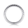 18K White Gold Diamond Matching Wedding Band - 0.39 ct