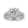 18K White Gold Diamond Matching Wedding Band - 0.39 ct