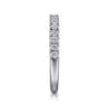 18K White Gold Diamond Matching Wedding Band - 0.39 ct