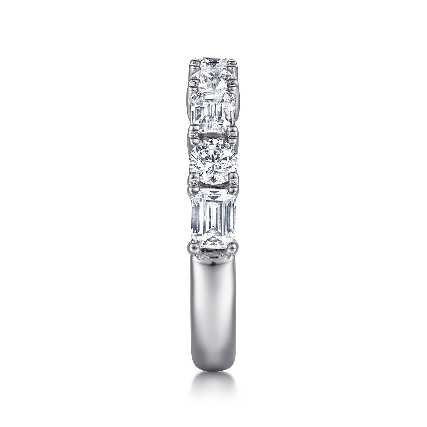 18K White Gold Diamond Matching Wedding Band - 1.7 ct - Shot 5