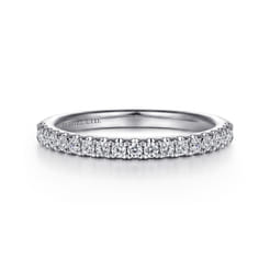 18K White Gold Diamond Matching Wedding Band