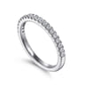 18K White Gold Diamond Matching Wedding Band - 0.27 ct