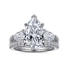 18K White Gold Diamond Matching Wedding Band - 0.27 ct
