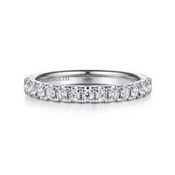 18K White Gold Diamond Matching Wedding Band
