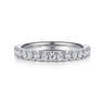 18K White Gold Diamond Matching Wedding Band - 0.27 ct