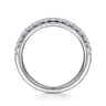 18K White Gold Diamond Matching Wedding Band - 0.27 ct