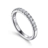 18K White Gold Diamond Matching Wedding Band - 0.27 ct