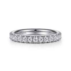 18K White Gold Diamond Matching Wedding Band