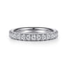 18K White Gold Diamond Matching Wedding Band - 0.27 ct