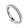 18K White Gold Diamond Matching Wedding Band - 0.27 ct