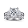 18K White Gold Diamond Matching Wedding Band - 0.27 ct