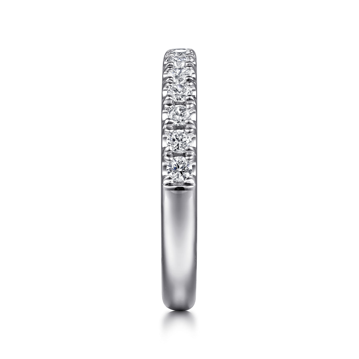 18K White Gold Diamond Matching Wedding Band - 0.27 ct - Shot 5