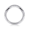 18K White Gold Diamond Matching Wedding Band - 0.32 ct