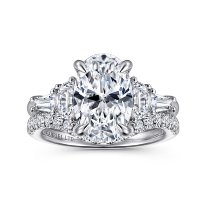 18K White Gold Diamond Matching Wedding Band