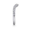 18K White Gold Diamond Matching Wedding Band - 0.32 ct