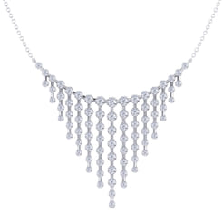 18K White Gold Diamond Necklace
