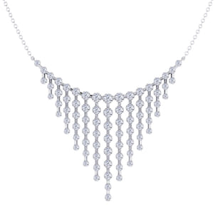 18K White Gold Diamond Necklace
