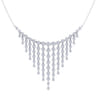 18K White Gold Diamond Necklace - 3.35 ct