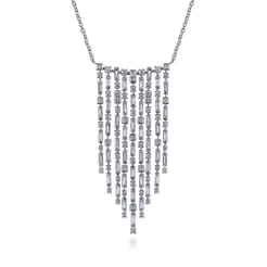 18K White Gold Diamond Necklace