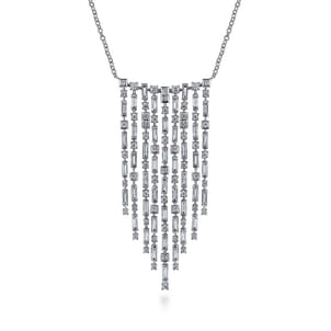 18K White Gold Diamond Necklace