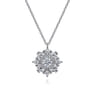 18K White Gold Diamond Necklace - 1.3 ct