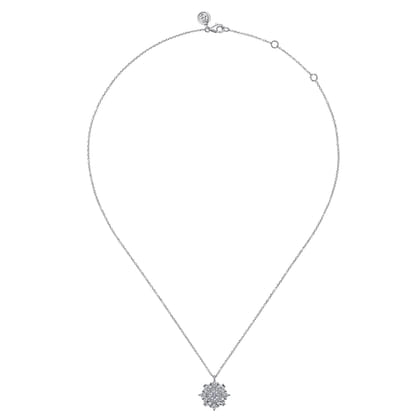 18K White Gold Diamond Necklace