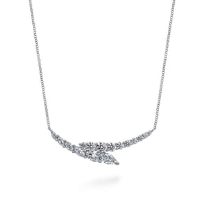 18K White Gold Diamond Necklace