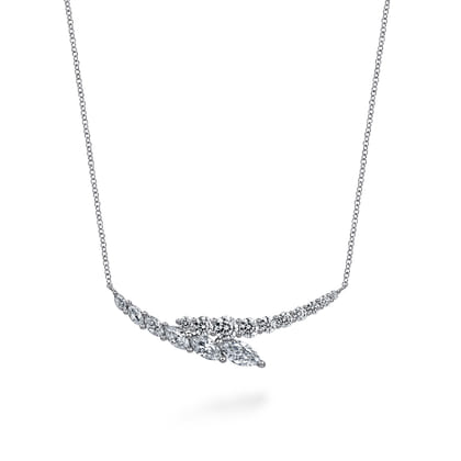 18K White Gold Diamond Necklace