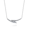 18K White Gold Diamond Necklace - 2.25 ct