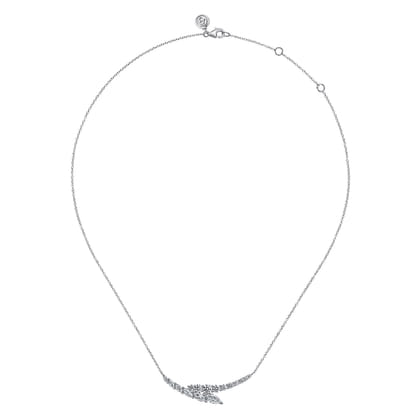 18K White Gold Diamond Necklace