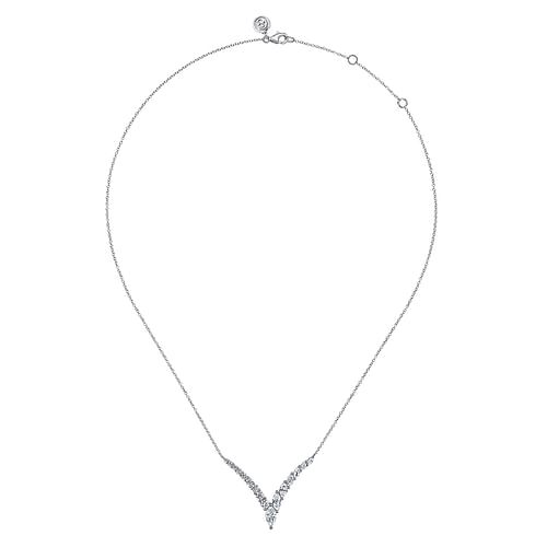 18K White Gold Diamond Necklace | Shop 18k White Gold Lusso Necklaces ...