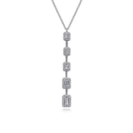 18K White Gold Diamond Necklace