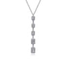 18K White Gold Diamond Necklace - 0.75 ct