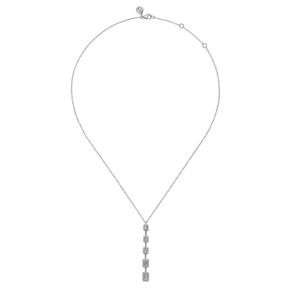 18K White Gold Diamond Necklace