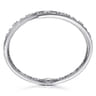 18K White Gold Diamond Pave Bypass Bangle with Geometric Stations - 2.68 ct