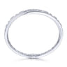 18K White Gold Diamond Pave Bypass Bangle with Geometric Stations - 2.68 ct