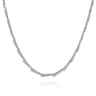 18K White Gold Diamond Statement Necklace - 7.95 ct