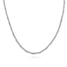 18K White Gold Diamond Statement Necklace - 4 ct