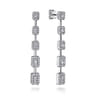 18K White Gold Diamond Stud Earrings - 1.5 ct