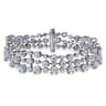 18K White Gold Diamond Tennis Bracelet - 7.17 ct