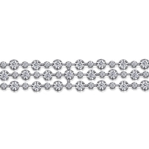 18K White Gold Diamond Tennis Bracelet