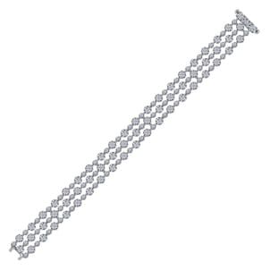 18K White Gold Diamond Tennis Bracelet