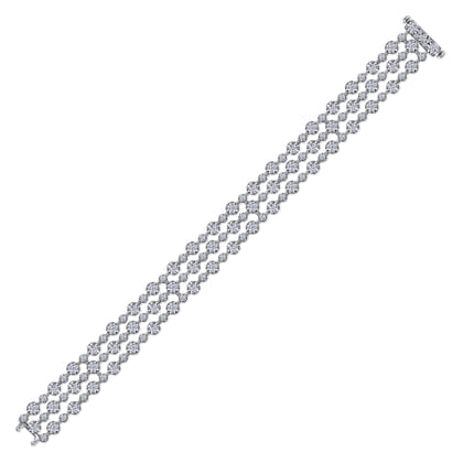 18K White Gold Diamond Tennis Bracelet