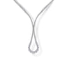 18K White Gold Diamond Tennis Necklace - 8.9 ct