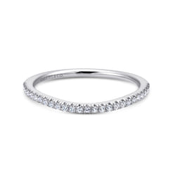 18K White Gold Matching Wedding Band