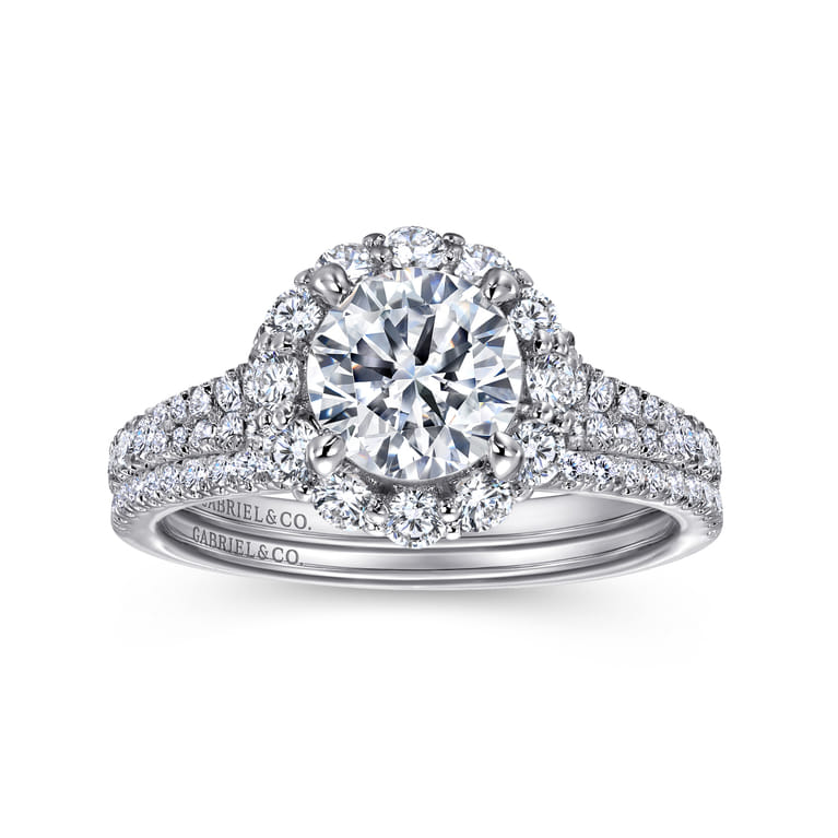 18K White Gold Matching Wedding Band - 0.14 ct - Shot 3