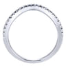18K White Gold Matching Wedding Band - 0.19 ct